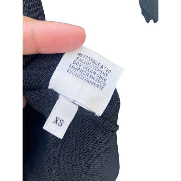 Hermes Womens Black Knitted Long Sleeve Winter Pullover Sweater Size XS - Picture 7 of 13